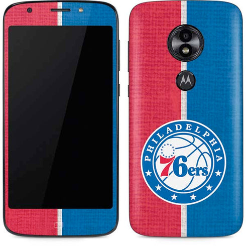 NBA Philadelphia 76ers Canvas Split Moto E5 Play Skin